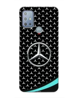Чехол для Motorola MOTO G20 с картинкой «Mercedes — бирюзовый акцент»