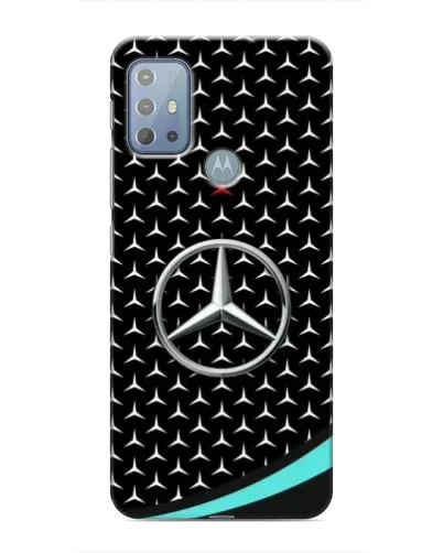 Чехол для Motorola MOTO G20 с картинкой «Mercedes — бирюзовый акцент»