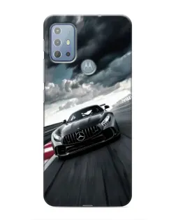 Чехол для Motorola MOTO G20 с картинкой «Гоночный Mercedes AMG»