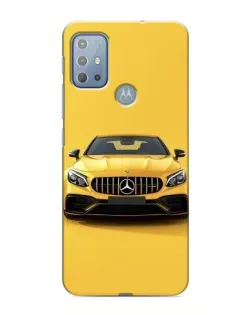 Чехол для Motorola MOTO G20 с картинкой «Желтый Mercedes GT»