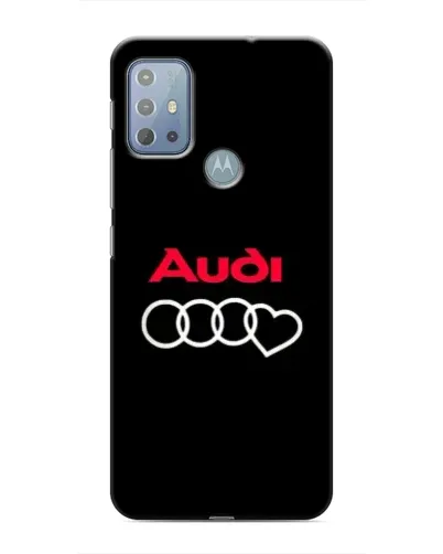 Чехол для Motorola MOTO G20 с картинкой «Логотип Audi Heart»