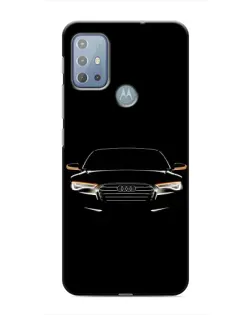 Чехол для Motorola MOTO G20 с картинкой «Audi — ночной контур»
