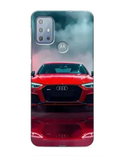 Чехол для Motorola MOTO G20 с картинкой «Audi RS — красный стиль»