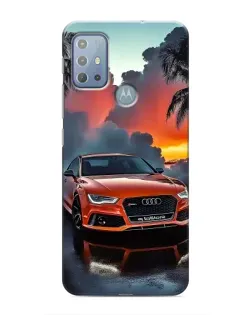 Чехол для Motorola MOTO G20 с картинкой «Audi — закат»
