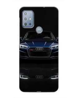 Чехол для Motorola MOTO G20 с картинкой «Audi — ночное отражение»