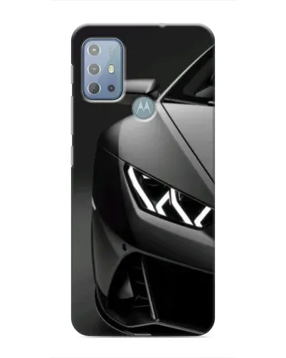 Чехол для Motorola MOTO G20 с картинкой «Lamborghini фары детализация»