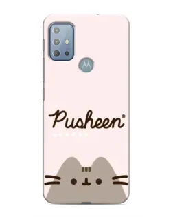 Чехол для Motorola MOTO G20 с картинкой «Pusheen логотип» Чехол для Motorola MOTO G20 с картинкой «Pusheen логотип»