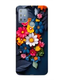Чехол для Motorola MOTO G20 с картинкой «Цветочная феерия»
