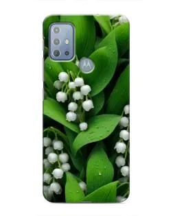 Чехол для Motorola MOTO G20 с картинкой «Ландыши в зелени»