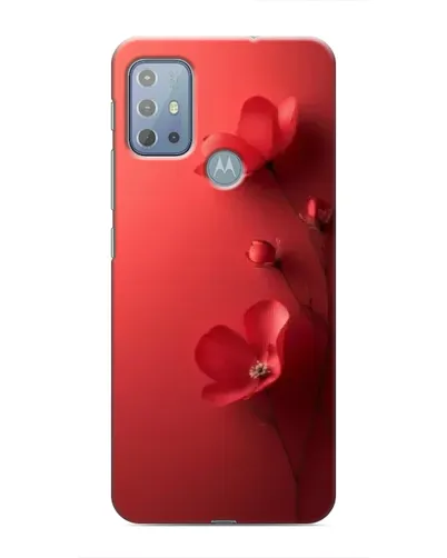 Чехол для Motorola MOTO G20 с картинкой «Маковые соцветия»
