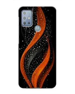 Чехол для Motorola MOTO G20 с картинкой «Огненная звездная волна»