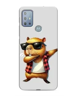 Чехол для Motorola MOTO G20 с картинкой «Капибара рэпер даб» Чехол для Motorola MOTO G20 с картинкой «Капибара рэпер даб»