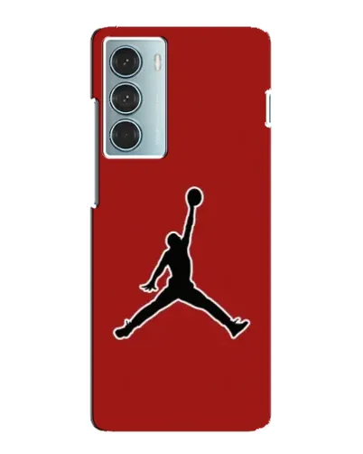 Чехол для Motorola MOTO G200 с картинкой «Jordan Red Back»