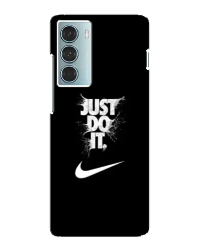 Чехол для Motorola MOTO G200 с картинкой «Текстовый принт Nike»