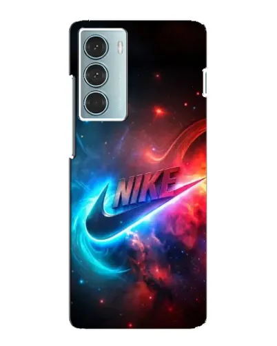 Чехол для Motorola MOTO G200 с картинкой «Огненный логотип Nike»