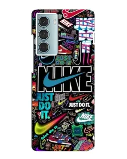 Чехол для Motorola MOTO G200 с картинкой «Яркий коллаж Nike»