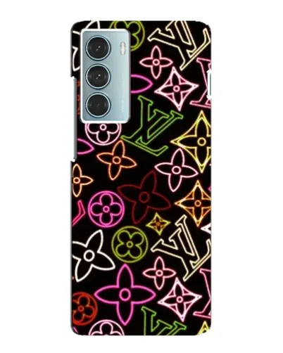 Чехол для Motorola MOTO G200 с картинкой «Неоновый микс Nike»