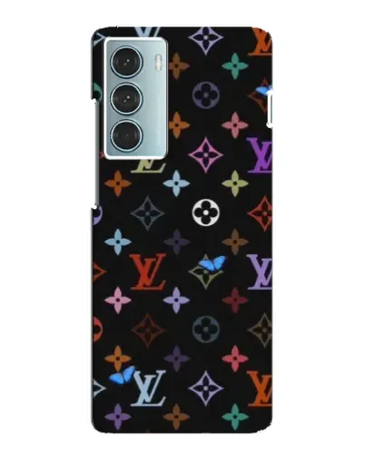 Чехол для Motorola MOTO G200 с картинкой «Цветная монограмма LV»