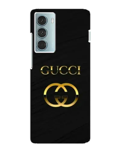 Чехол для Motorola MOTO G200 с картинкой «Золотой логотип Gucci»
