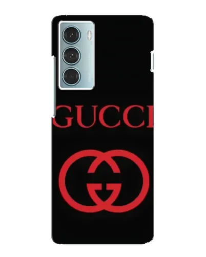 Чехол для Motorola MOTO G200 с картинкой «Gucci — красный логотип»