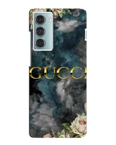 Чехол для Motorola MOTO G200 с картинкой «Абстрактные цветы Gucci»