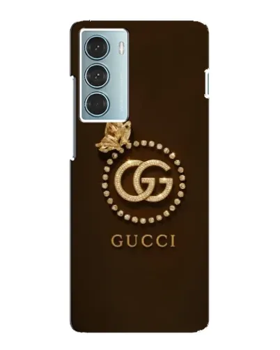 Чехол для Motorola MOTO G200 с картинкой «Gucci — золотая бабочка»