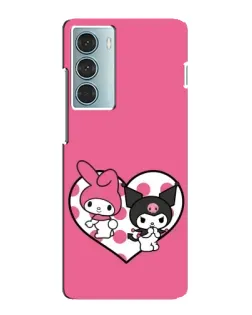 Чехол для Motorola MOTO G200 с картинкой «Kuromi и My Melody»