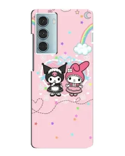 Чехол для Motorola MOTO G200 с картинкой «My Melody и Kuromi»