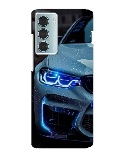 Чехол для Motorola MOTO G200 с картинкой «Взгляд BMW с синими фарами»