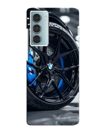 Чехол для Motorola MOTO G200 с картинкой «Колесо BMW вблизи»