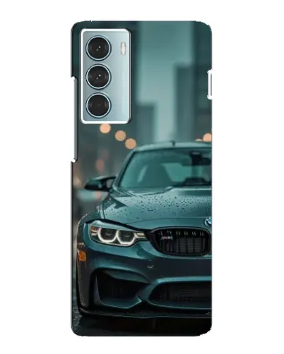 Чехол для Motorola MOTO G200 с картинкой «BMW в огнях города»