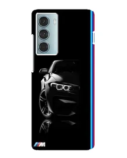 Чехол для Motorola MOTO G200 с картинкой «Силуэт BMW в темноте»