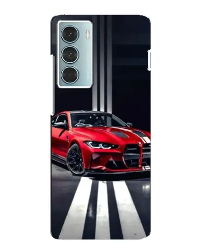 Чехол для Motorola MOTO G200 с картинкой «Красная BMW на дороге»