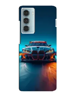 Чехол для Motorola MOTO G200 с картинкой «BMW — огни неона»