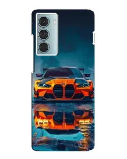 Чехол для Motorola MOTO G200 с картинкой «BMW — золотая эмблема»