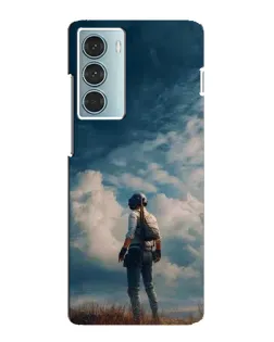 Чехол для Motorola MOTO G200 с картинкой «Герой PUBG на скале»