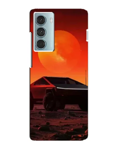 Чехол для Motorola MOTO G200 с картинкой «Cybertruck на Марсе»
