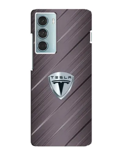 Чехол для Motorola MOTO G200 с картинкой «Металлическая текстура Tesla»