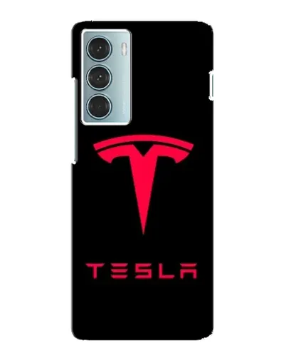 Чехол для Motorola MOTO G200 с картинкой «Tesla Red Logo»