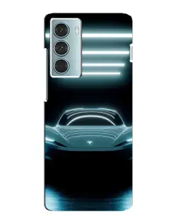 Чехол для Motorola MOTO G200 с картинкой «Tesla в неоне» Чехол для Motorola MOTO G200 с картинкой «Tesla в неоне»