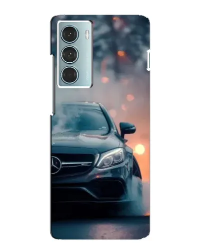 Чехол для Motorola MOTO G200 с картинкой «Mercedes — ночной город»