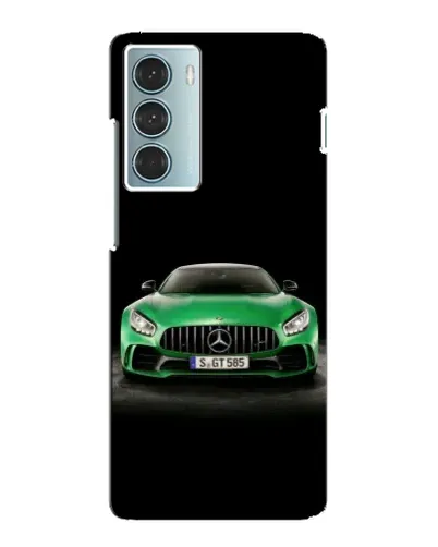 Чехол для Motorola MOTO G200 с картинкой «Mercedes — неоновый лого»