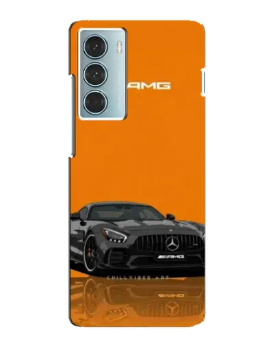 Чехол для Motorola MOTO G200 с картинкой «Оранжевый Mercedes AMG»
