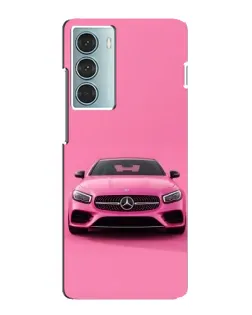 Чехол для Motorola MOTO G200 с картинкой «Розовый Mercedes AMG»