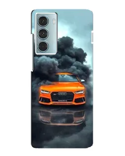 Чехол для Motorola MOTO G200 с картинкой «Audi в облаках дыма»