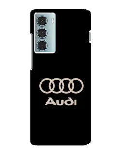 Чехол для Motorola MOTO G200 с картинкой «Audi — золотой логотип»