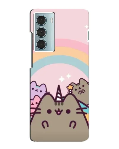 Чехол для Motorola MOTO G200 с картинкой «Единорог Pusheen»