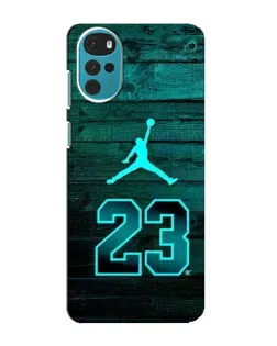 Чехол для Motorola MOTO G22 с картинкой «Jordan Cyan 23» Чехол для Motorola MOTO G22 с картинкой «Jordan Cyan 23»