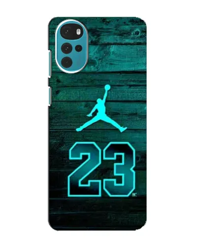 Чехол для Motorola MOTO G22 с картинкой «Jordan Cyan 23» Чехол для Motorola MOTO G22 с картинкой «Jordan Cyan 23»