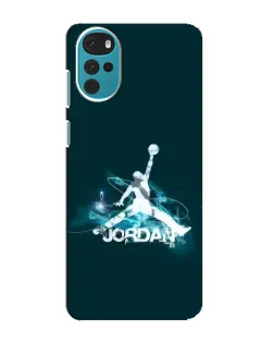 Чехол для Motorola MOTO G22 с картинкой «Jordan Blue Fire» Чехол для Motorola MOTO G22 с картинкой «Jordan Blue Fire»